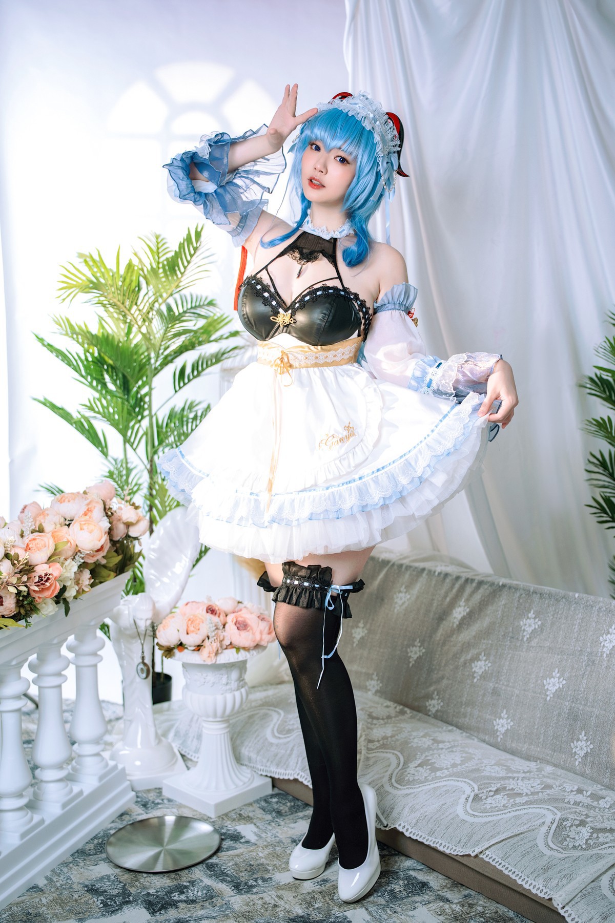 Cosplay Ying Tze 甘雨 Ganyu Maid 28