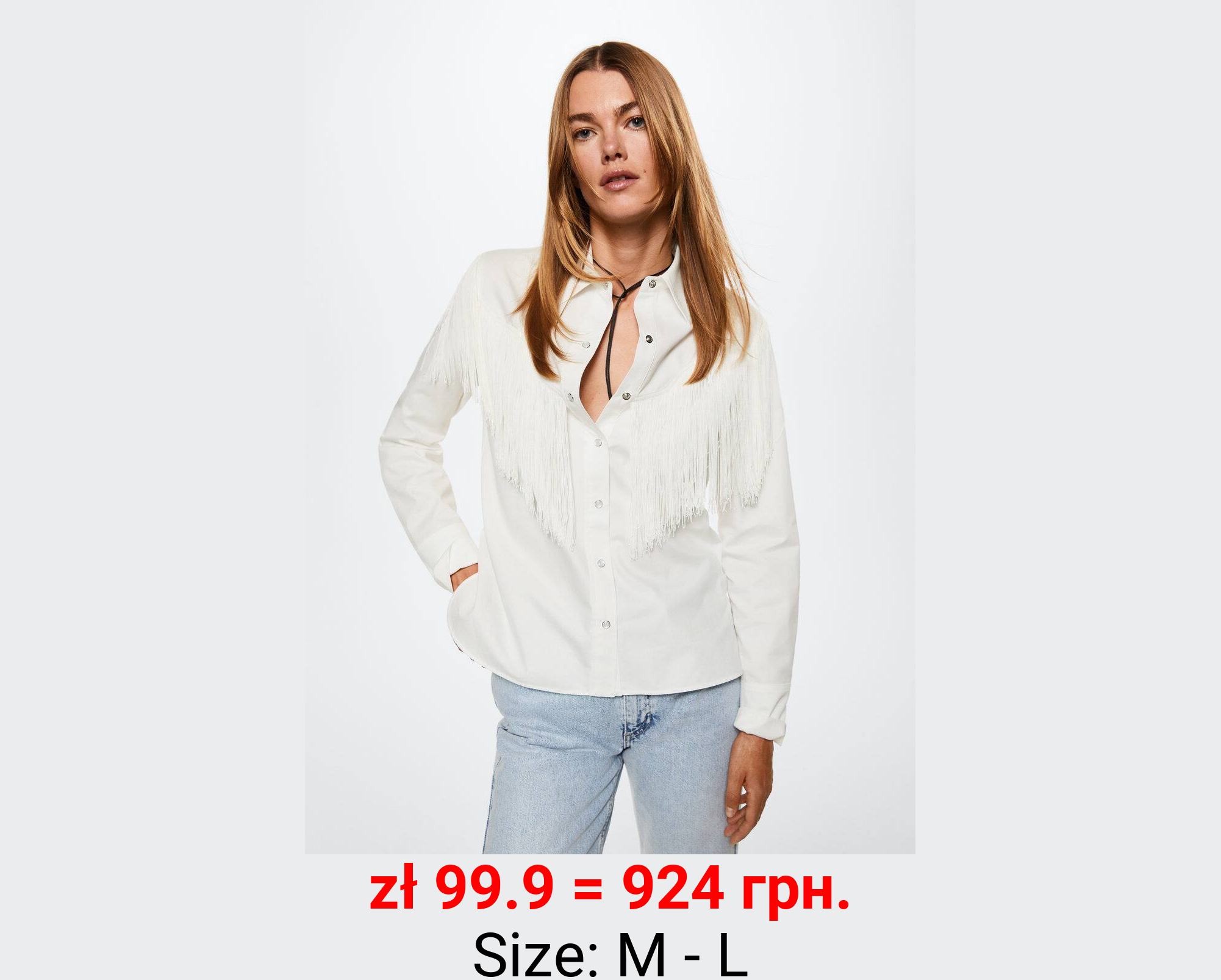 Camisa detalles flecos