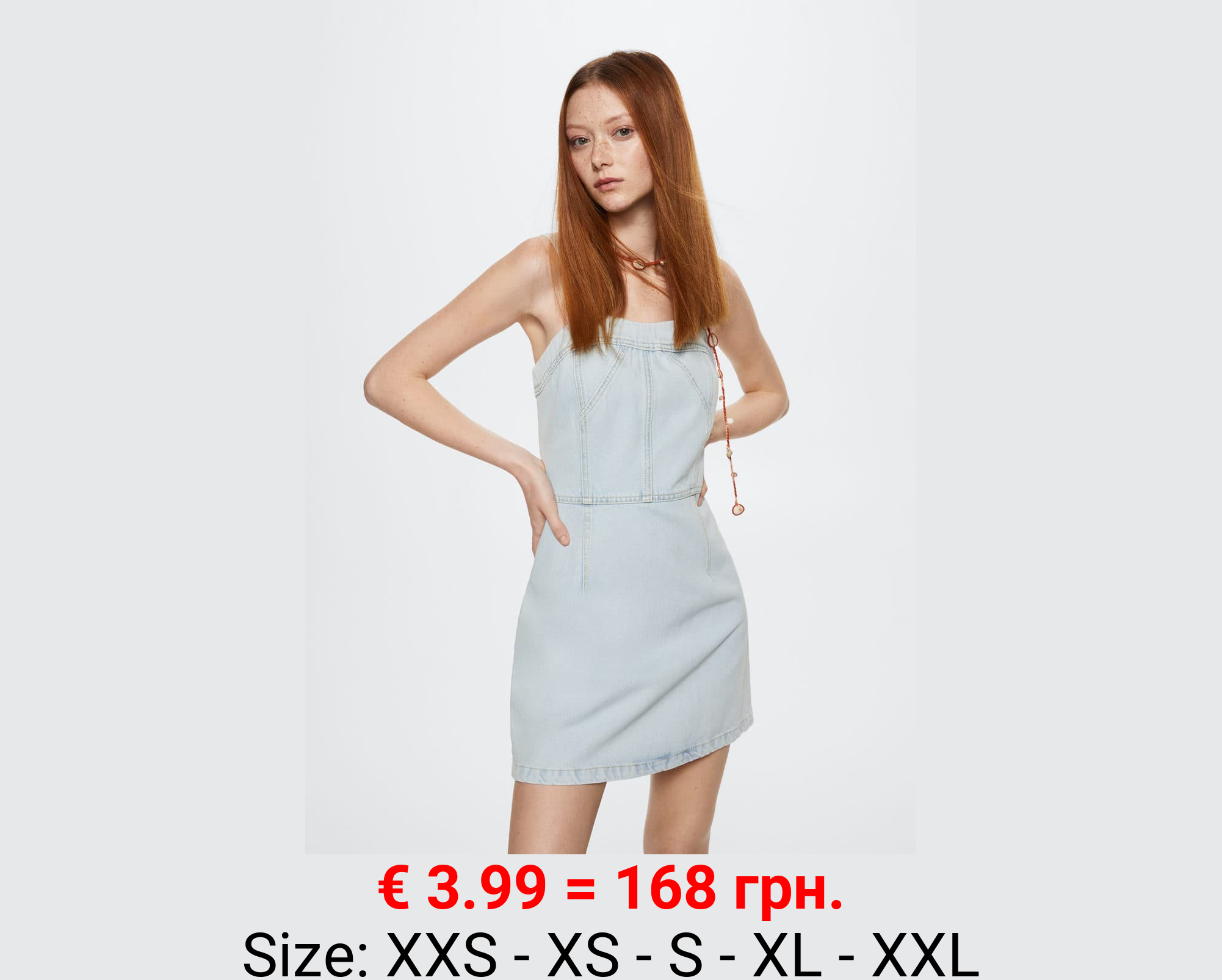 Vestido vaquero cremallera