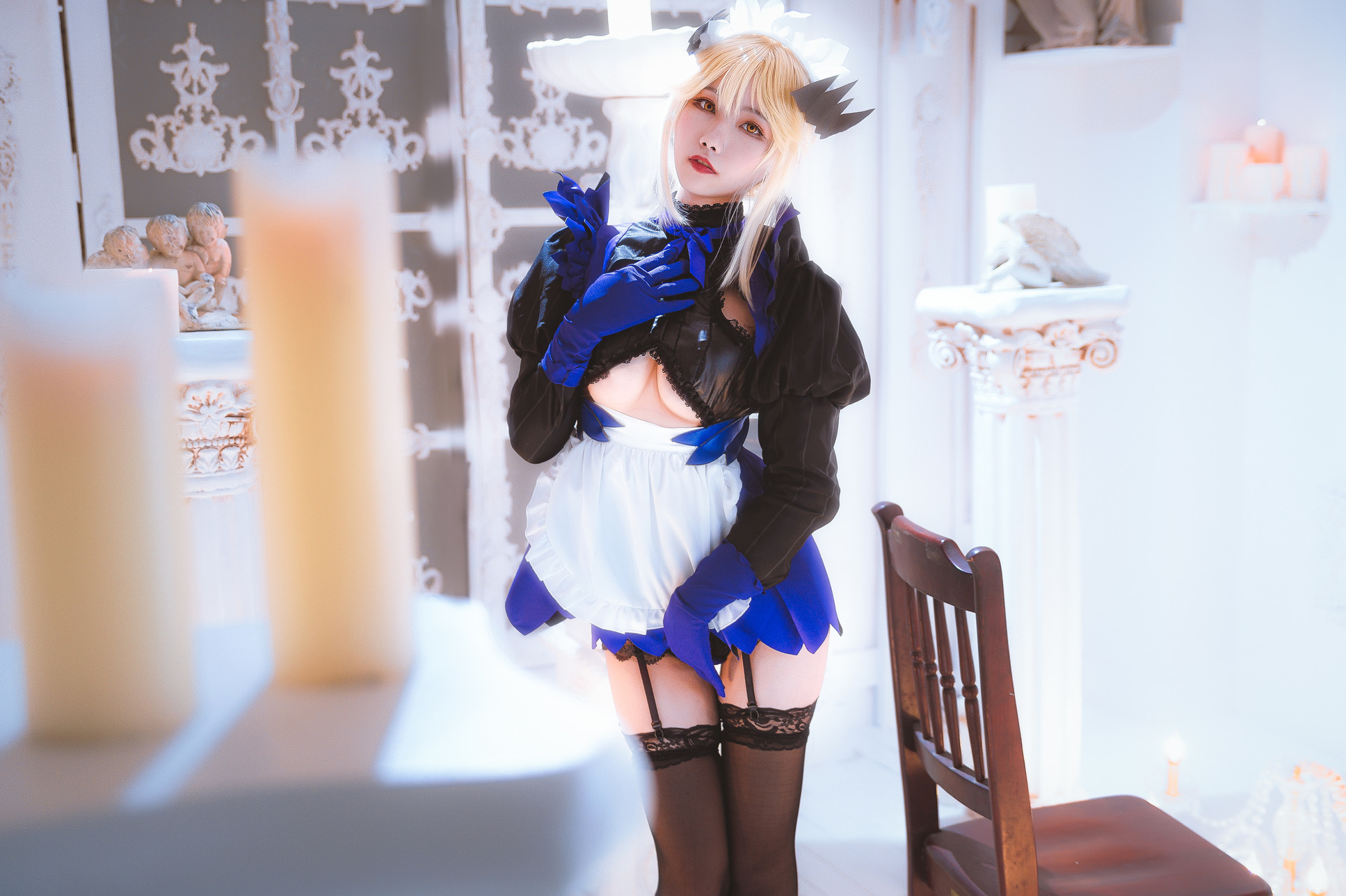 [Momoko葵葵] Artoria Pendragon Alter 黑枪呆女仆 4