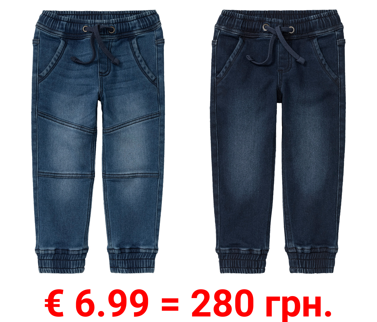 lupilu® Kleinkinder Thermo-Jeans, Relaxed Fit, mit Baumwolle