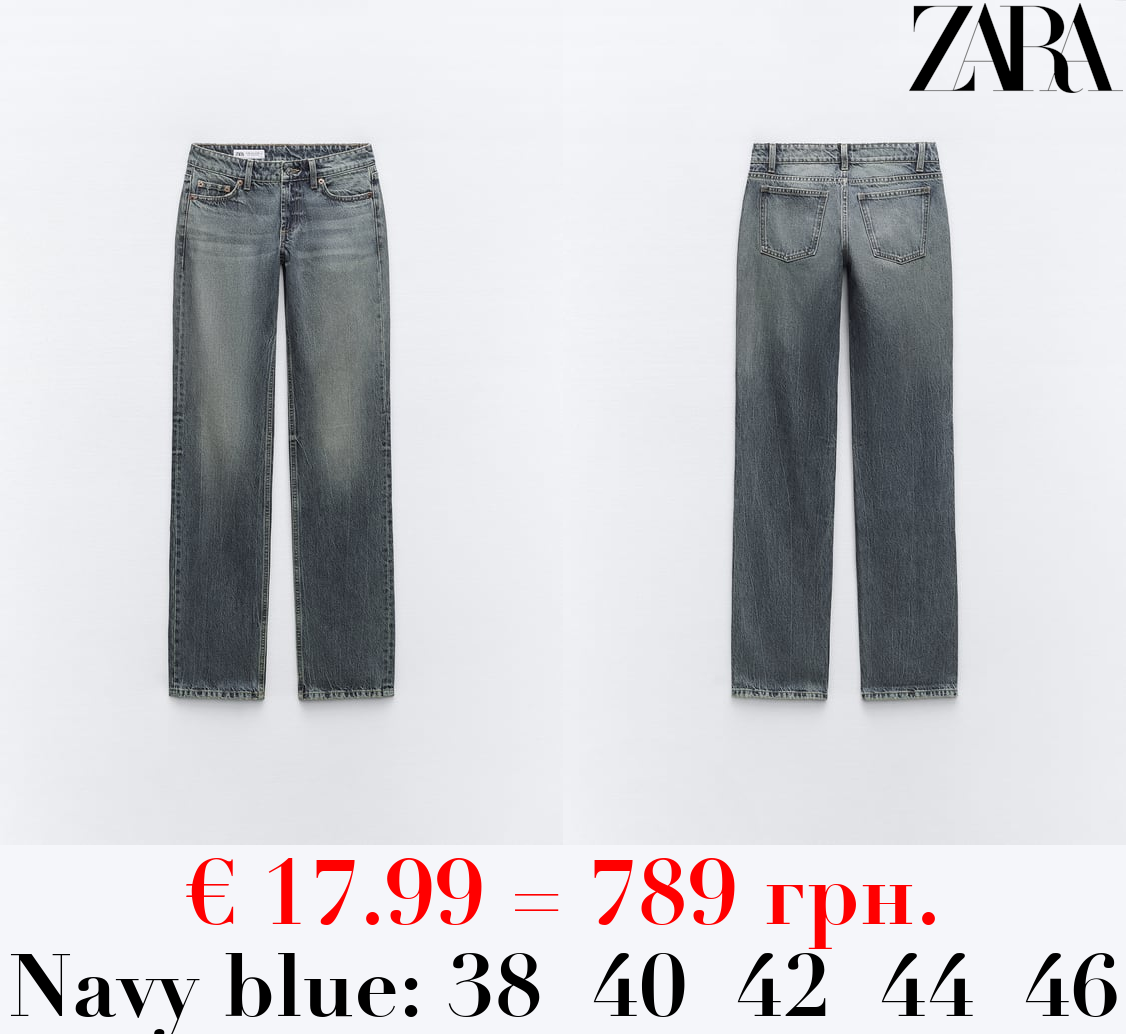 TRF STRAIGHT LOW-RISE JEANS