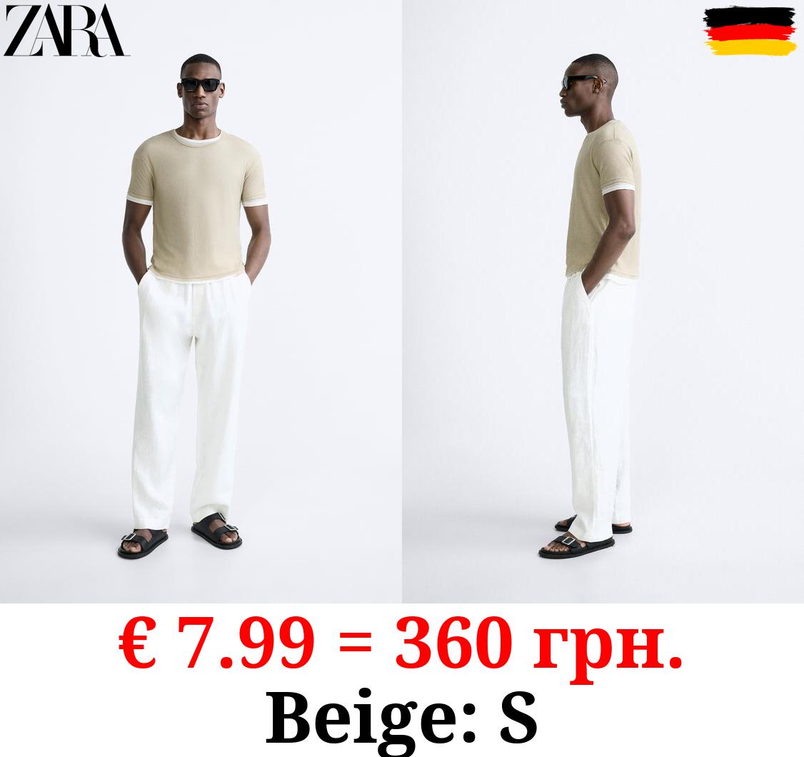 T-SHIRT WITH CONTRAST TRIMS