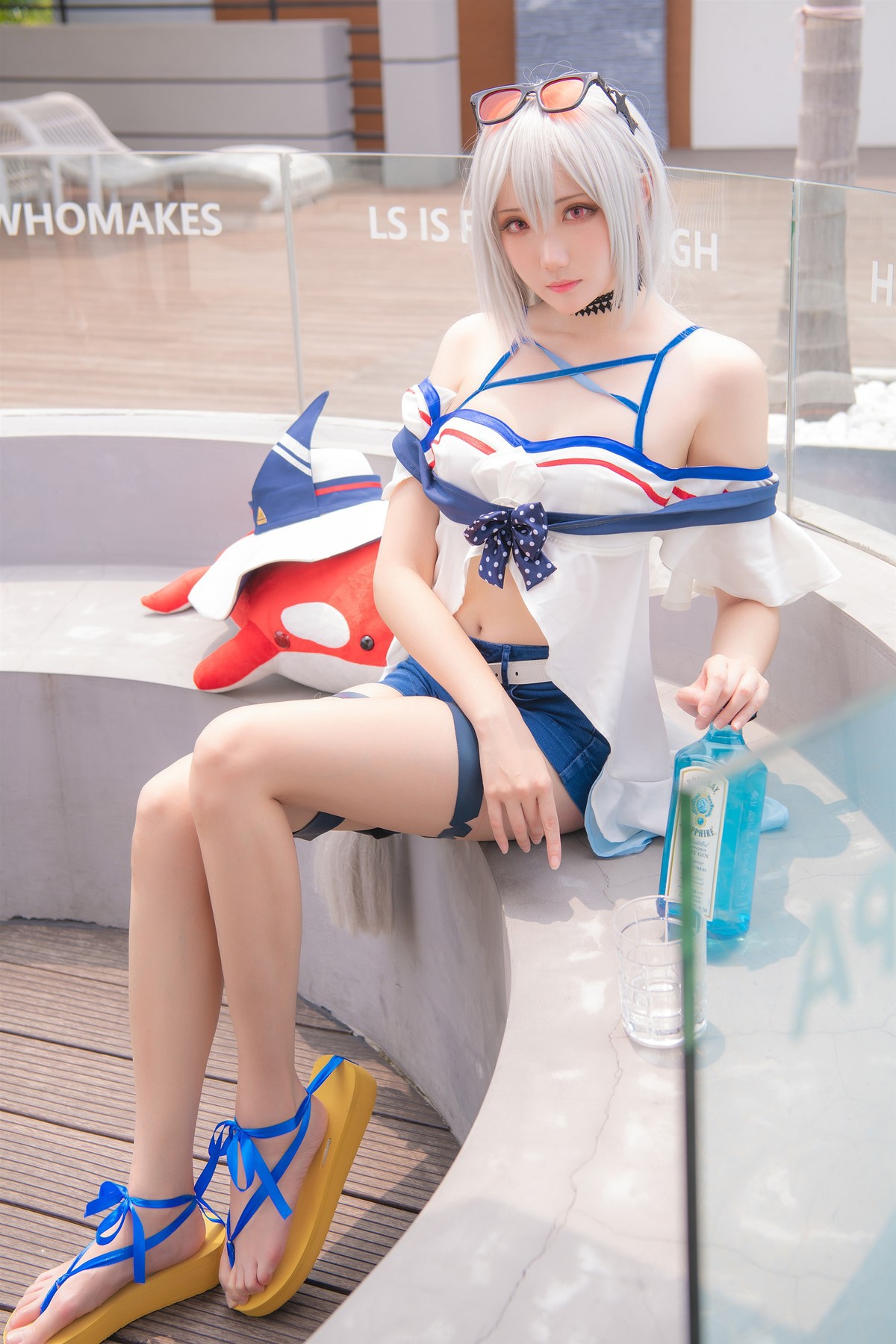 Cosplay 瓜希酱 斯卡蒂 21