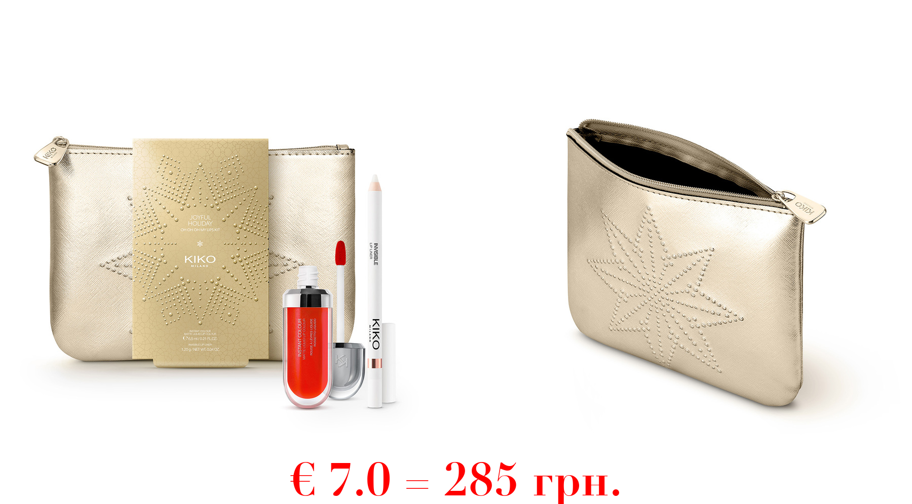 joyful holiday oh oh oh my lips kit