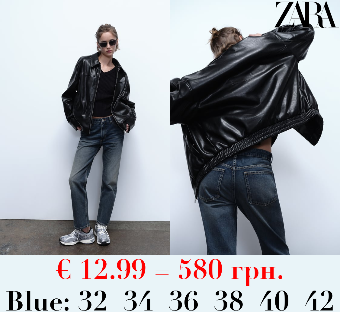 TRF STRAIGHT-LEG MID-RISE JEANS