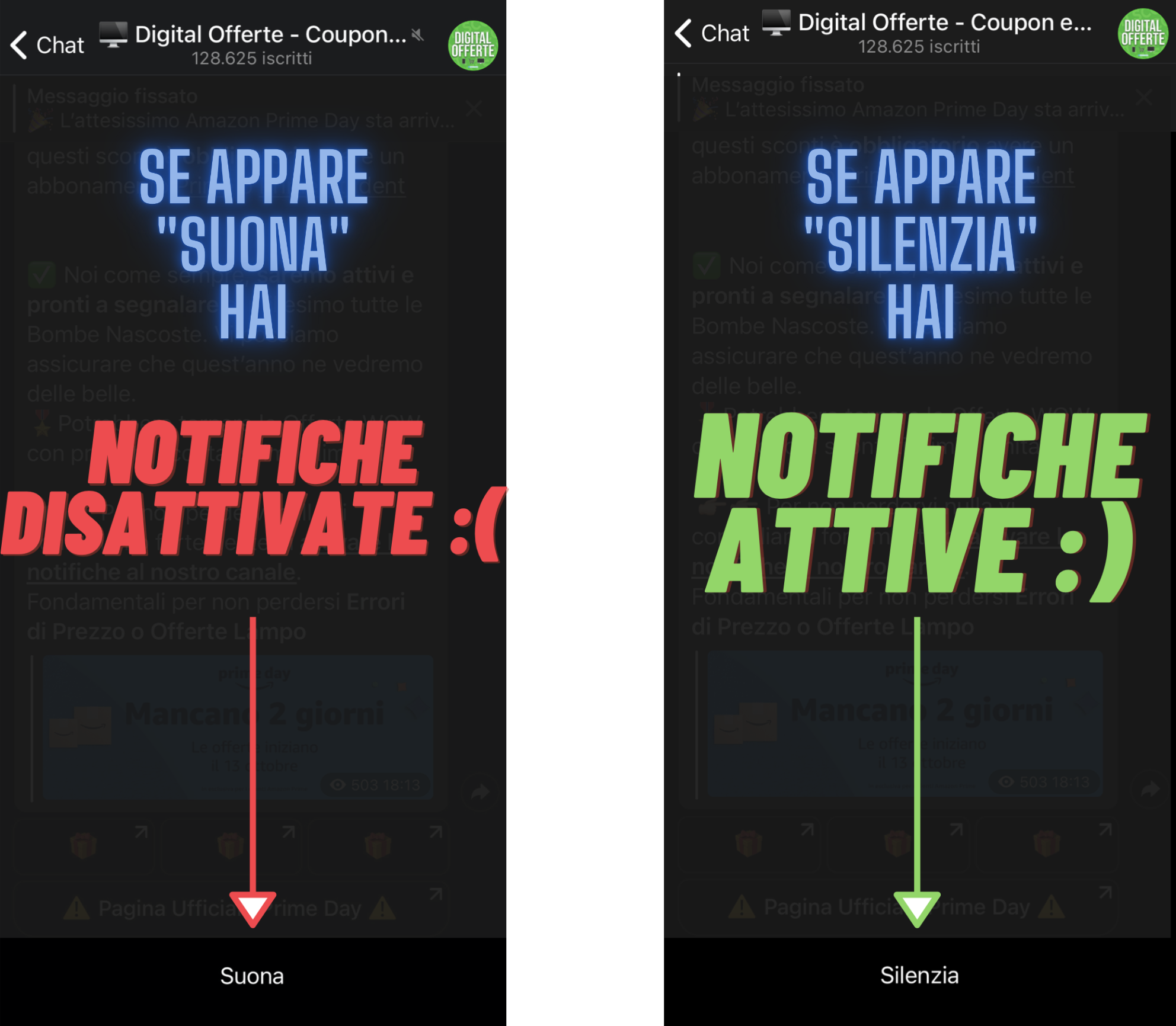 Come Attivare le Notifiche al Canale DigitalOfferte – Telegraph