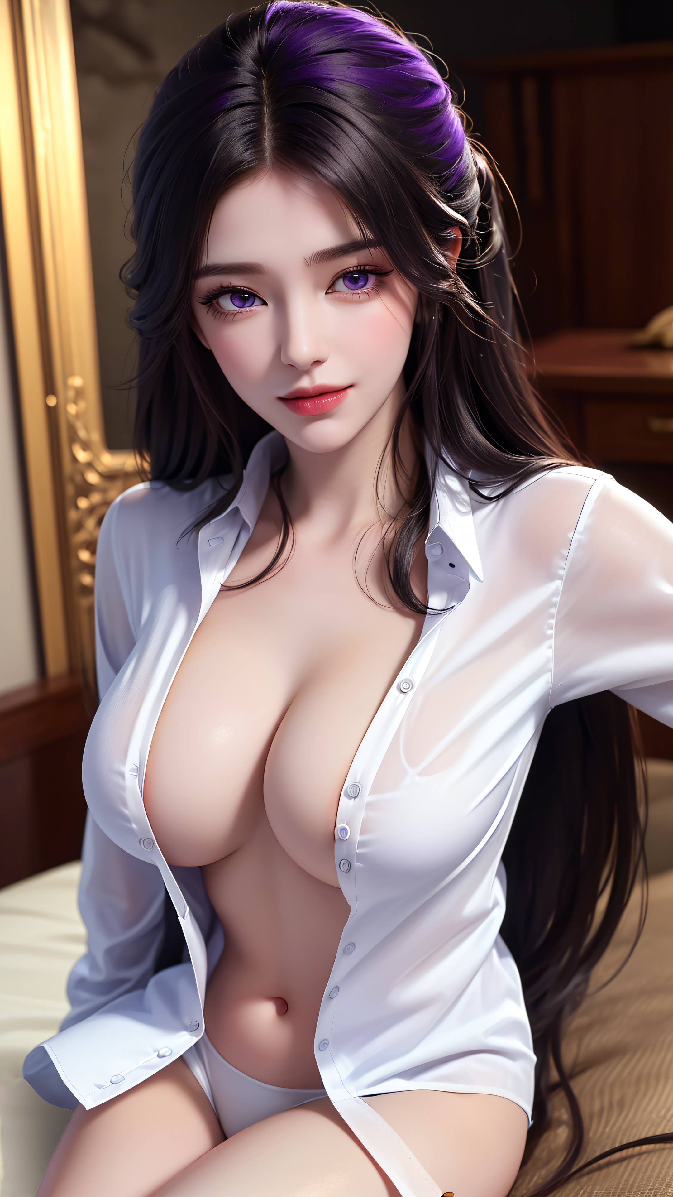 图片[47]-完美世界-月婵 白色衬衫-六色网