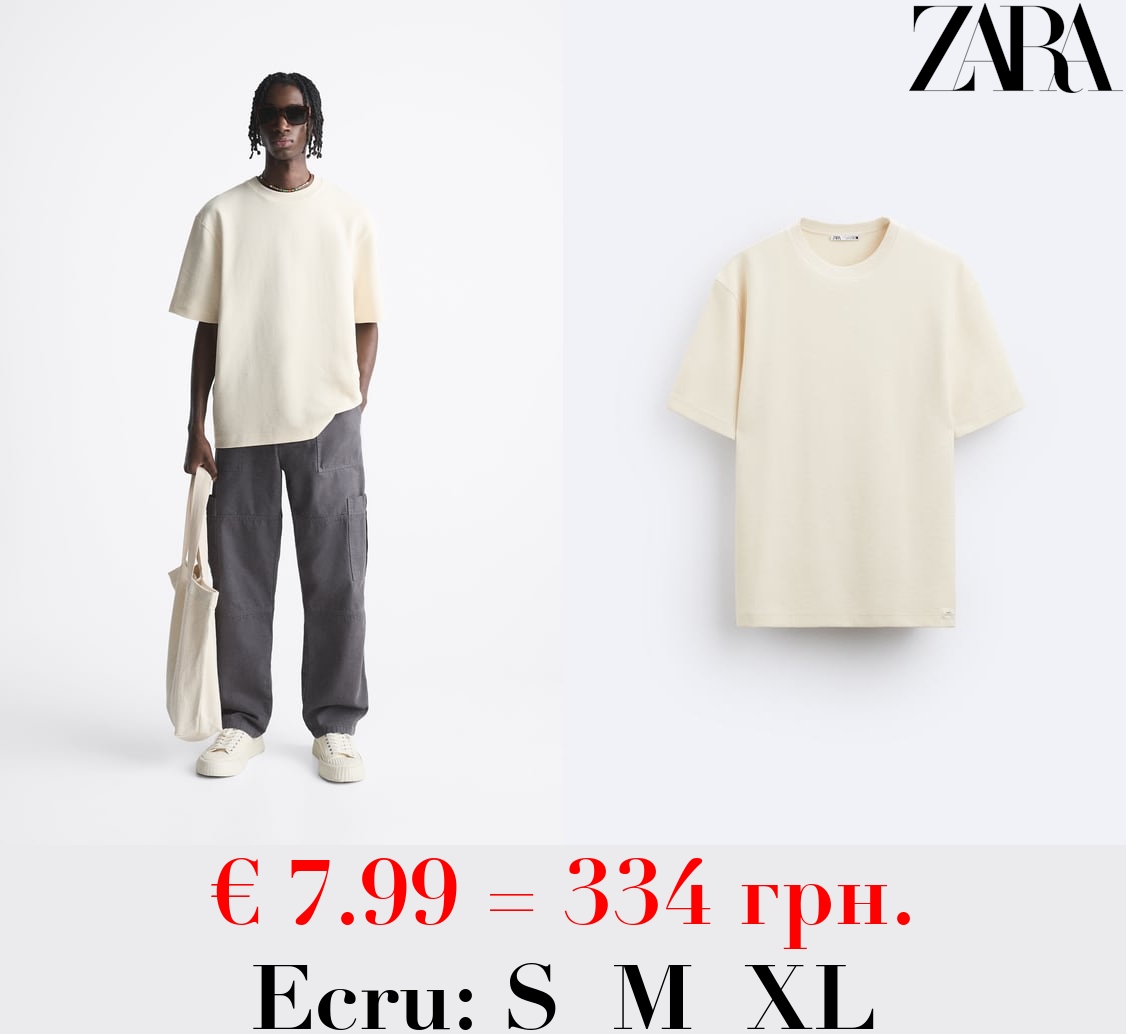 TEXTURED OTTOMAN T-SHIRT