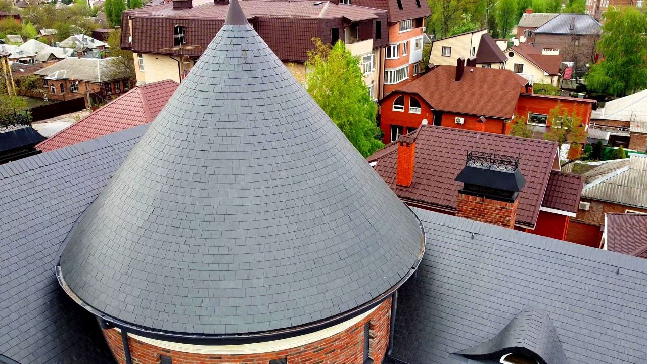 Конусная сланцевая кровля в прямоугольной кладке. Ошибки. – Telegraph