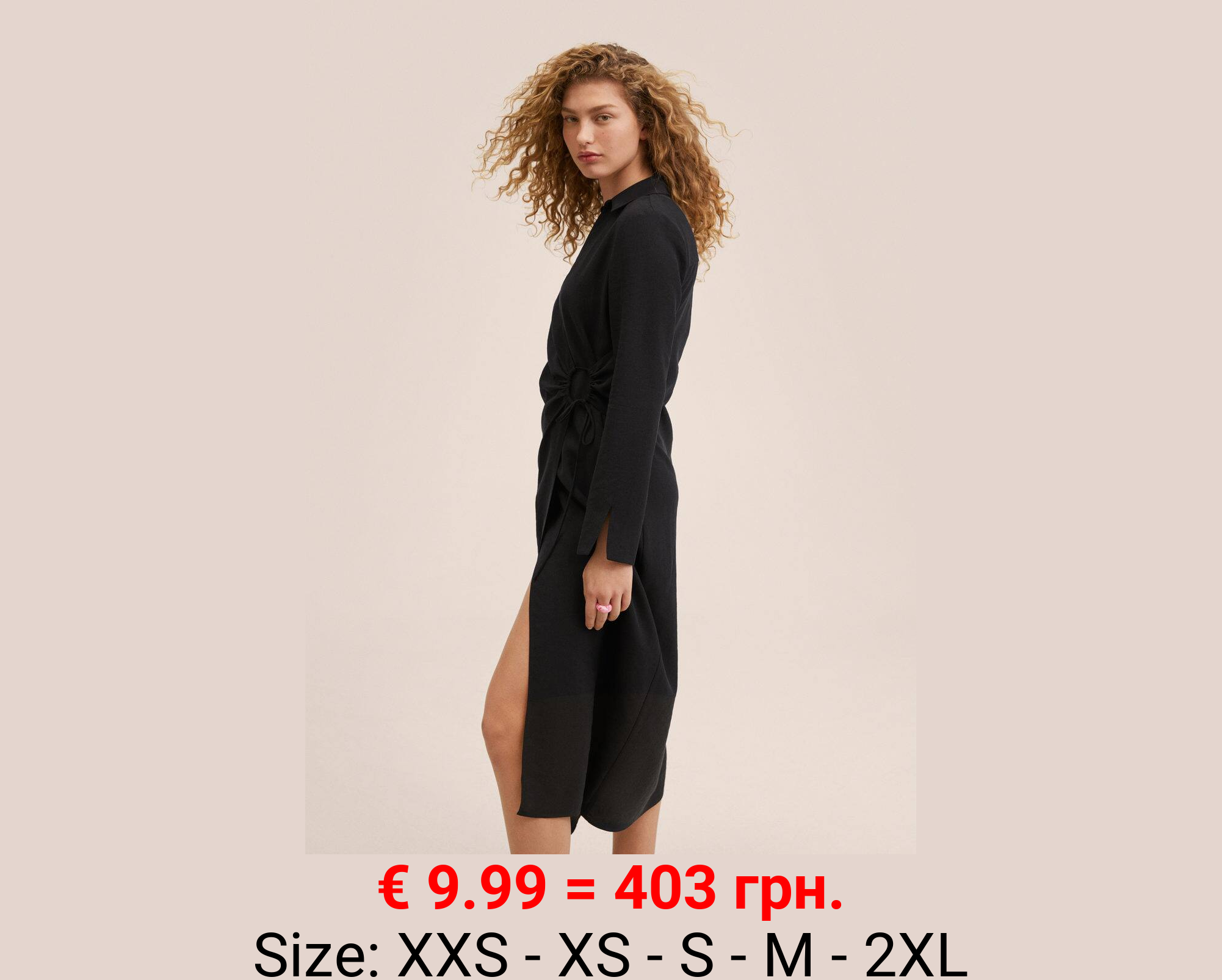 Vestido camisero lyocell