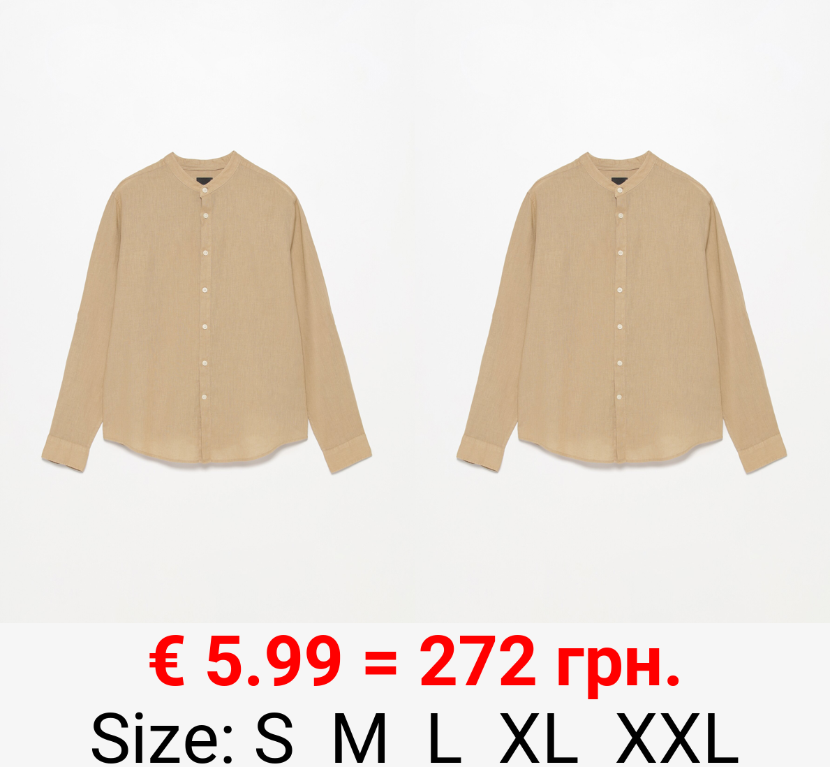 Linen-cotton blend shirt