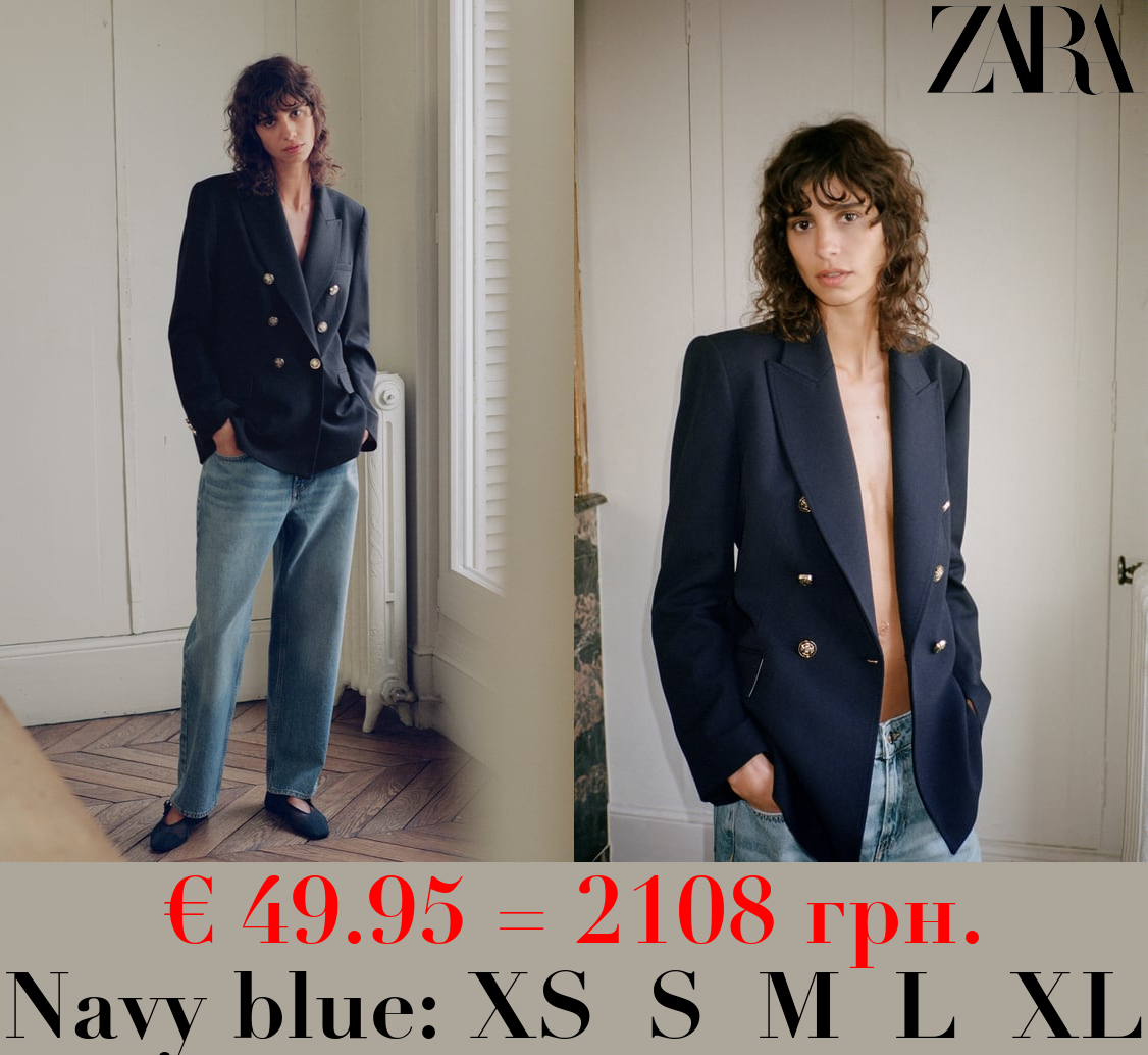 TAILORED DOUBLE-BREASTED BLAZER