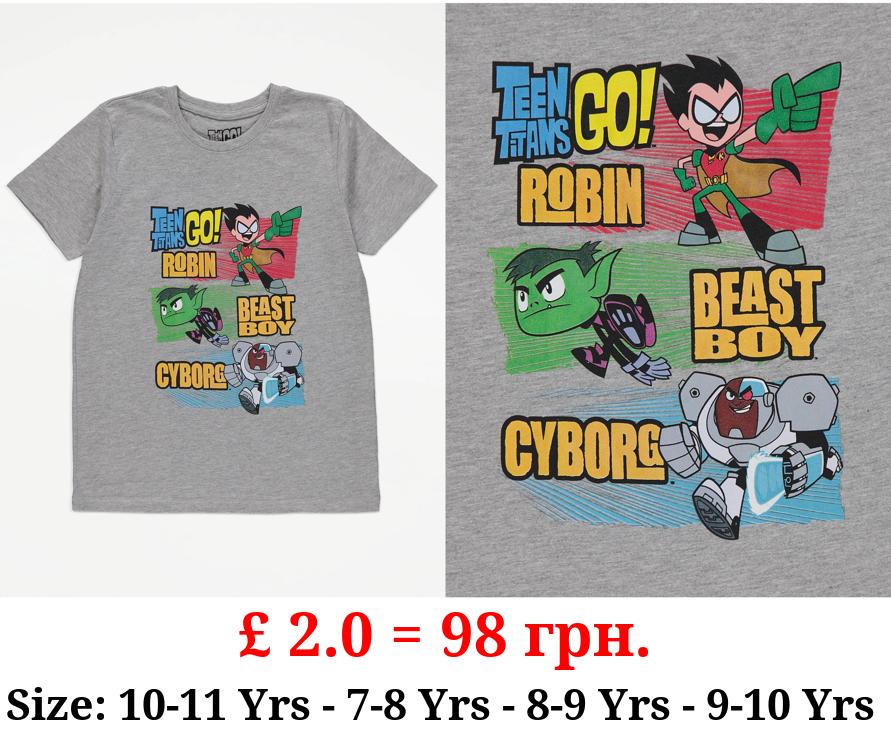 DC Comics Teen Titans Go! Grey T-Shirt