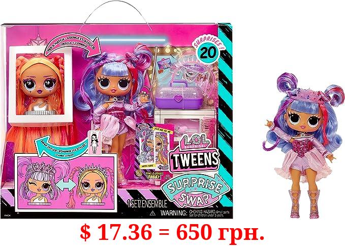 L.O.L. Surprise! Tweens Surprise Swap Fashion Doll Buns-2-Braids Bailey with 20+ Surprises Including Styling Head and Fabulous Fashions and Accessories – Great Gift for Kids Ages 4+