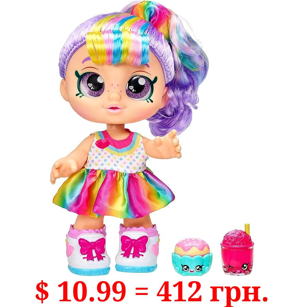 Kindi Kids Snack Time Friends - Pre-School Play Doll, Rainbow Kate - for Ages 3+ | Changeable Clothes and Removable Shoes - Fun Play, for Imaginative Kids