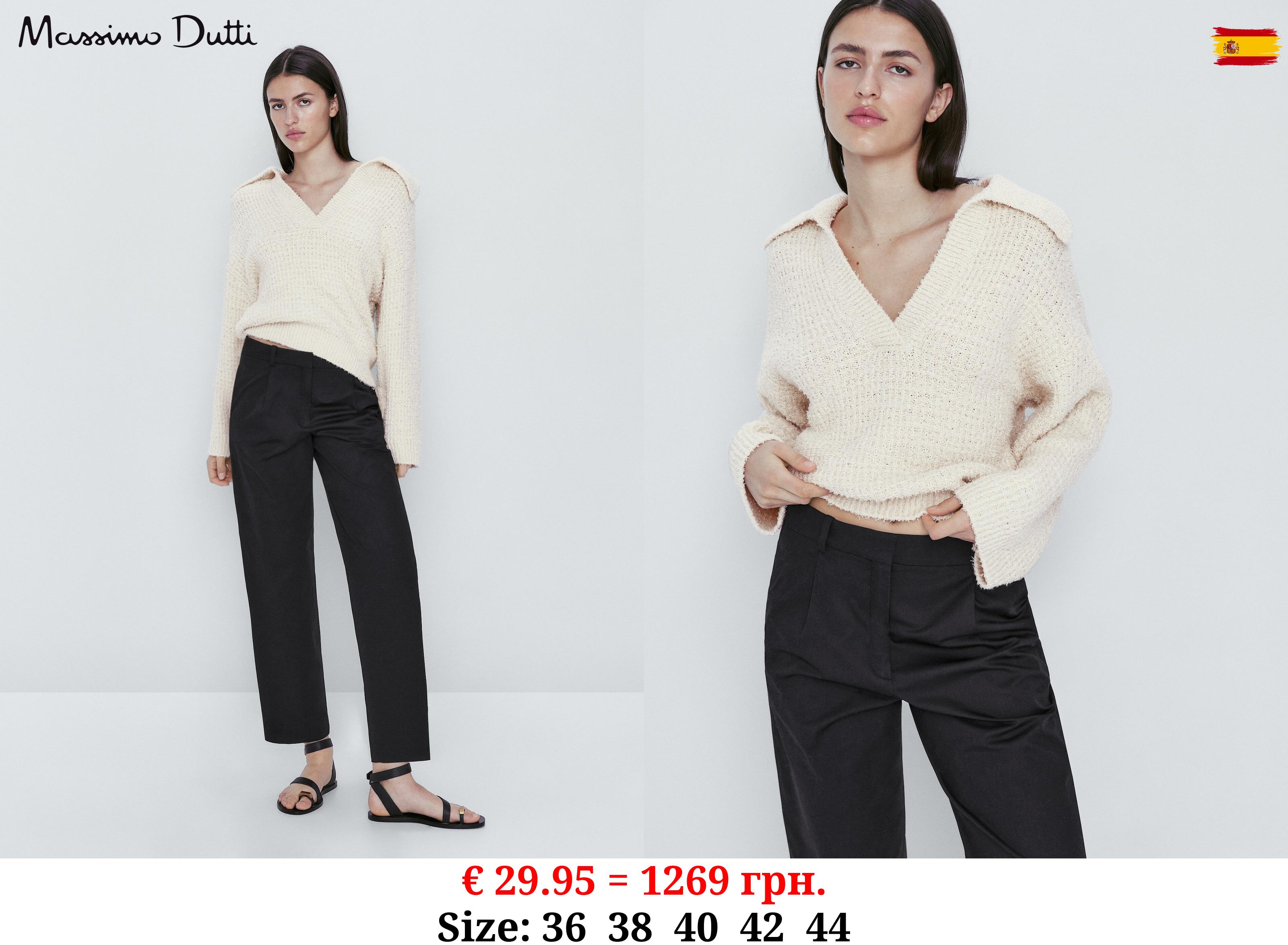 Cotton blend chino trousers NAVY BLUE