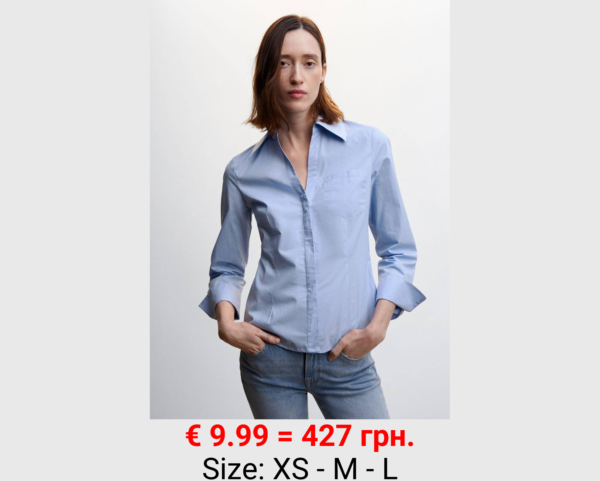 Camisa algodón pinzas