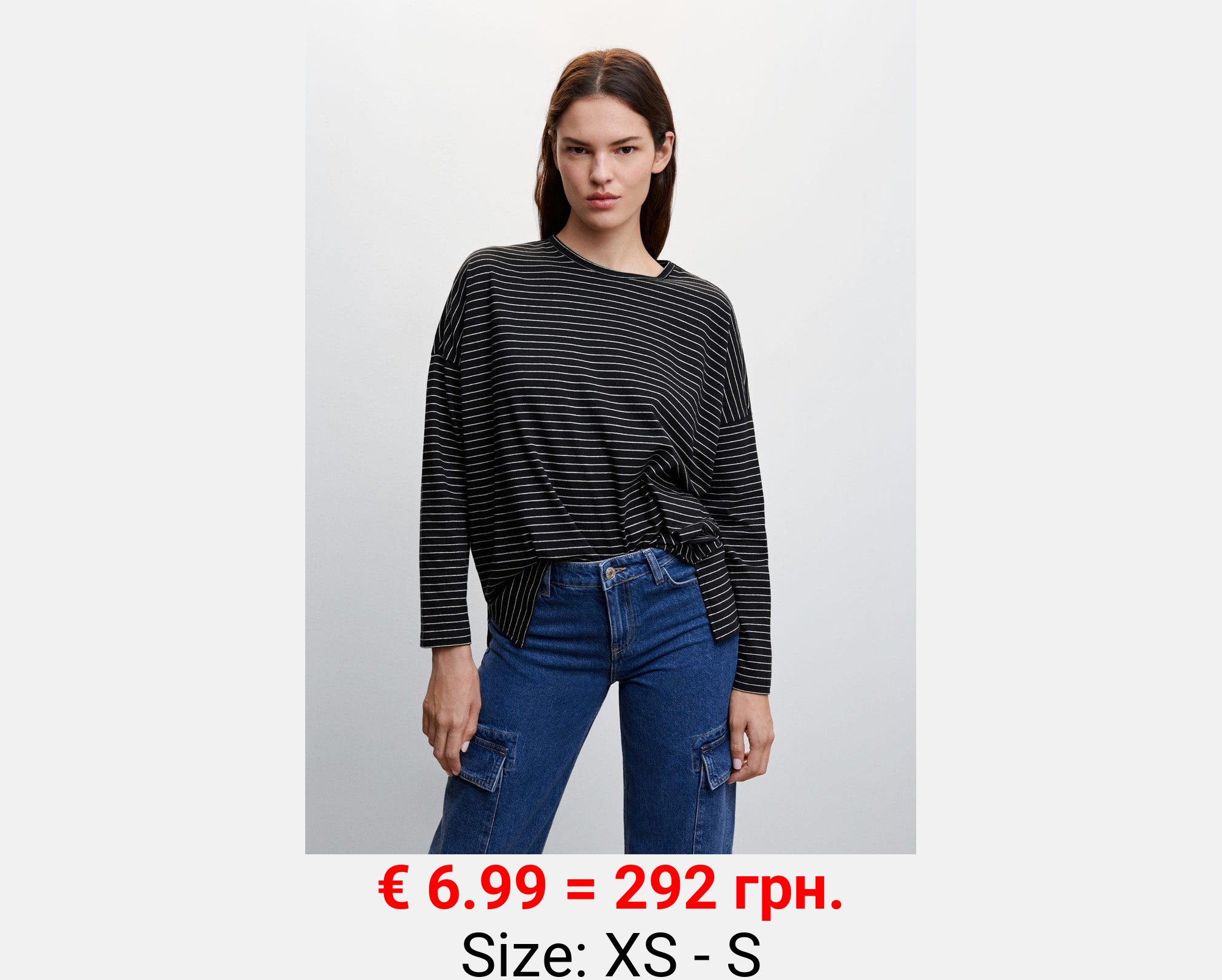 Camiseta manga larga oversize