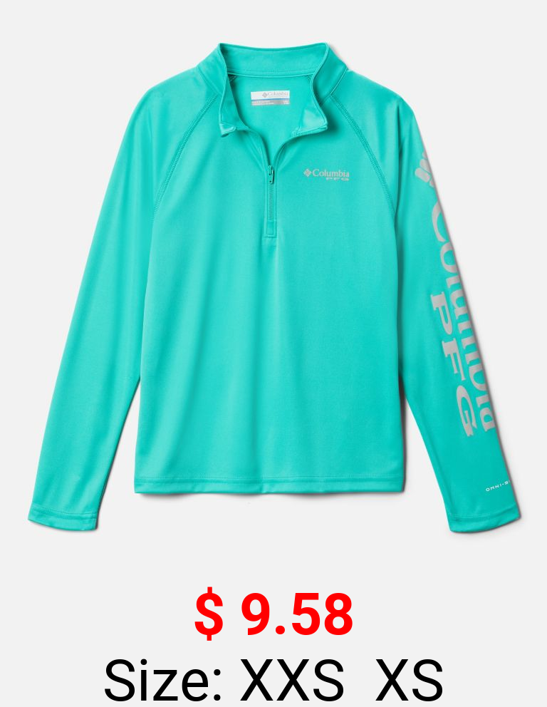 Boys' PFG Terminal Tackle™ Quarter Zip Pullover
