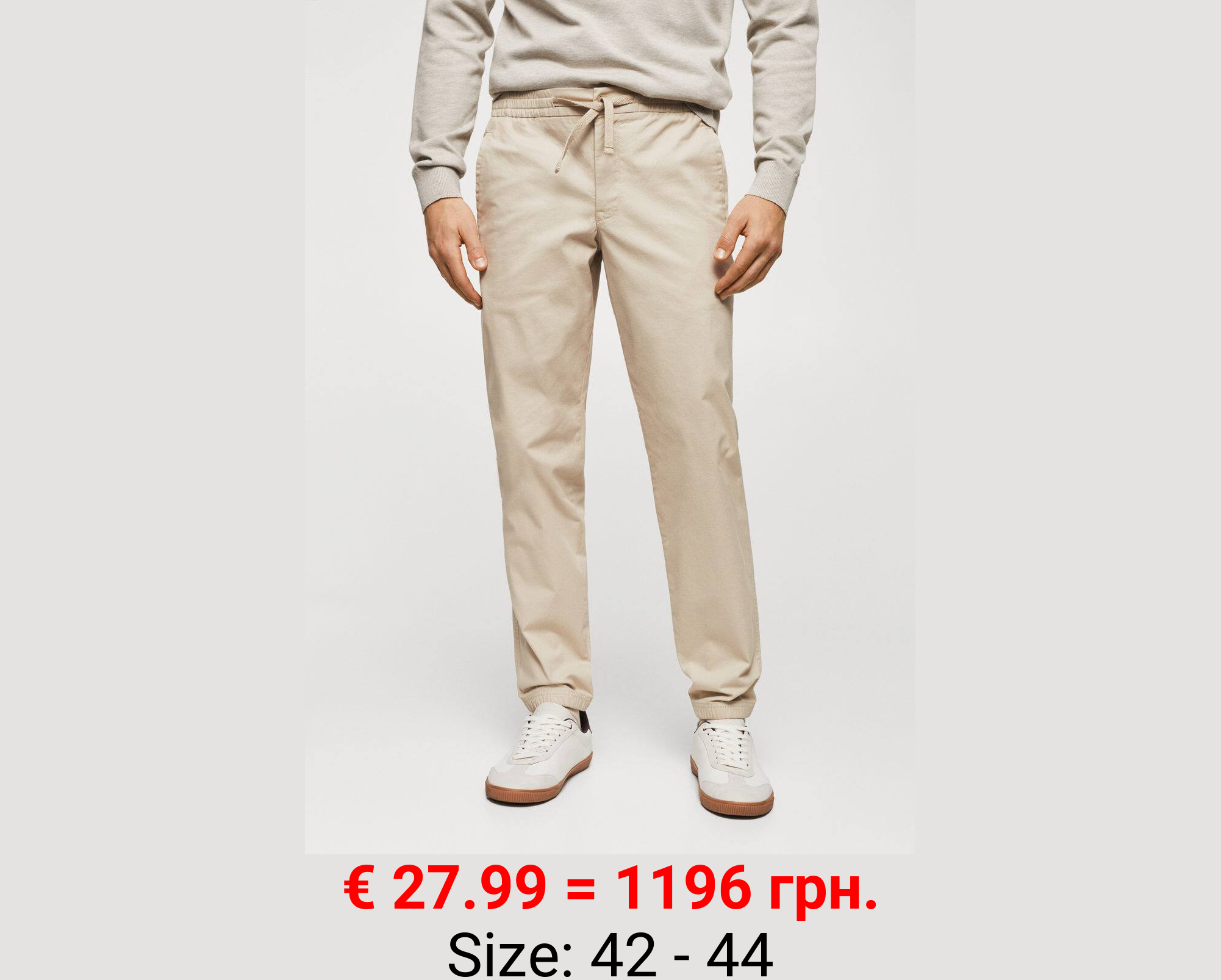 Pantalón jogger algodón