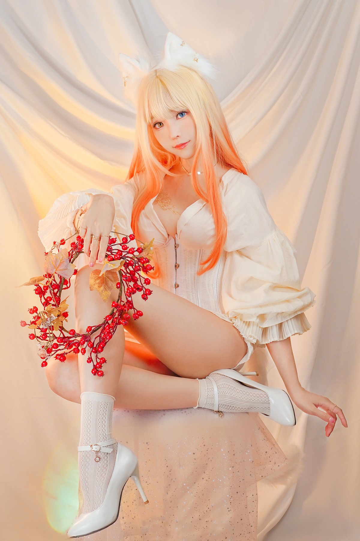 Cosplay ElyEE子 Cat魔女與貓 40