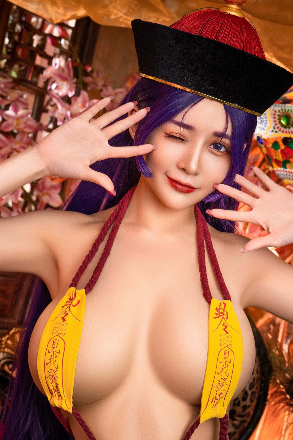 菰蒲風動縱斜影，殭屍奶光《安希》膣得液滿！見我發情——香希趕屍霊幻道士 X 最胸妖怪キョンシー Zombie sex folklore Set.02 36