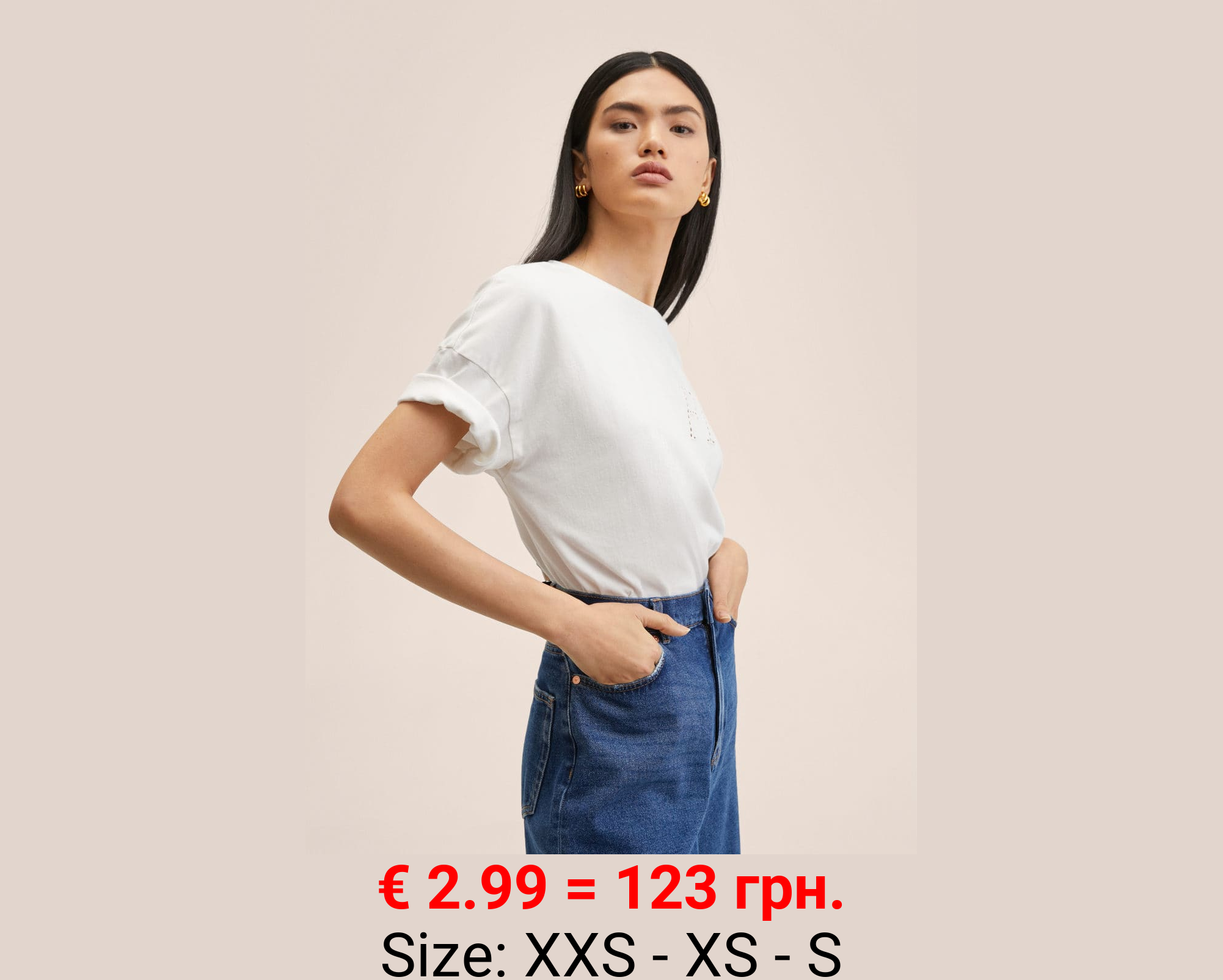 Camiseta algodón bordado