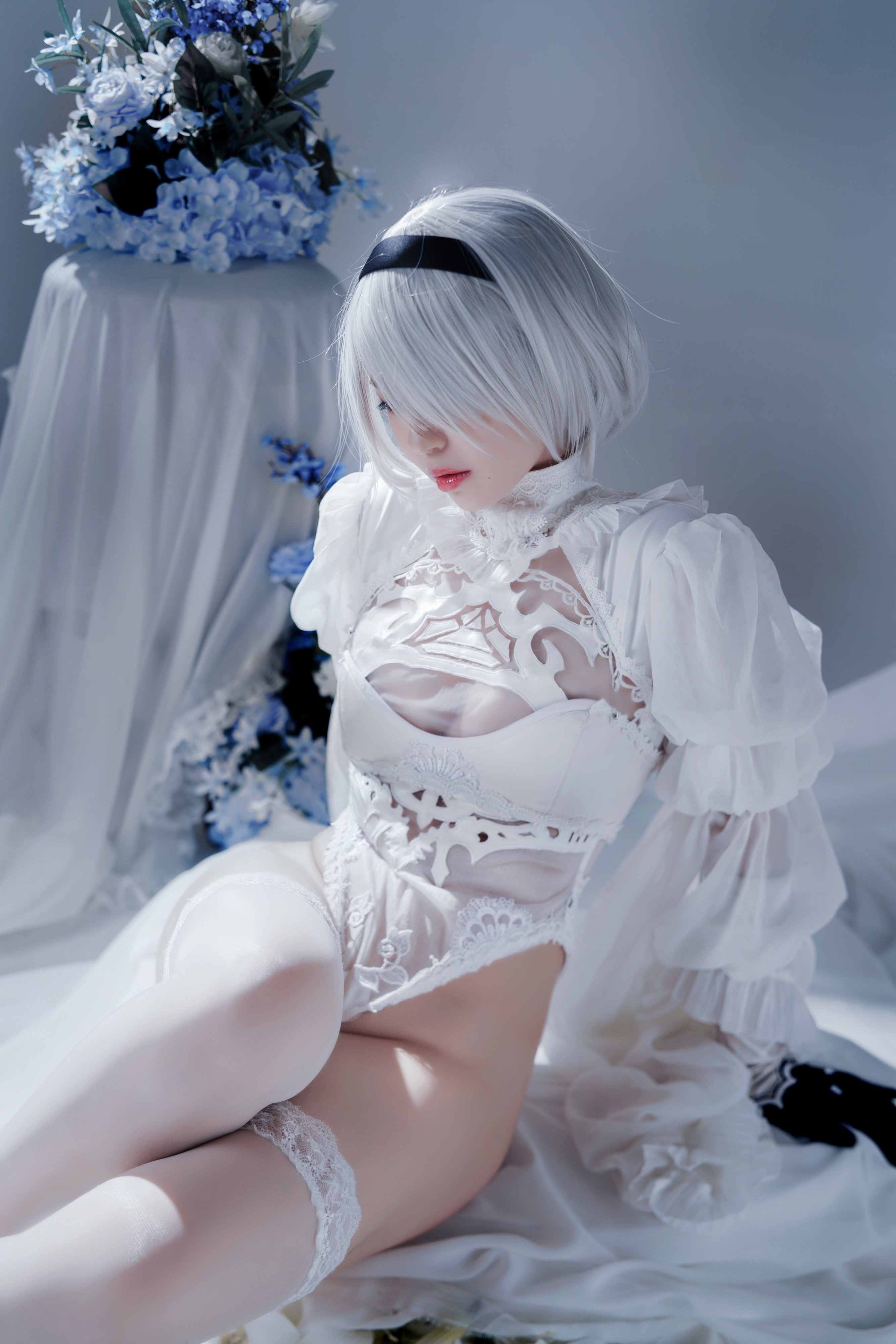 半半子 - Automataヨルハ二号B型 白礼服 11