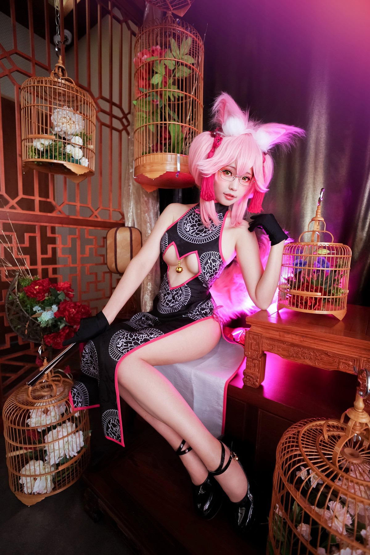 Cosplay ElyEE子 玉藻前旗袍 8