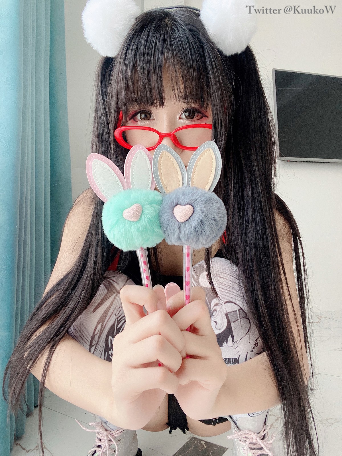 Cosplay KuukoW クー子 Megane Chan 15