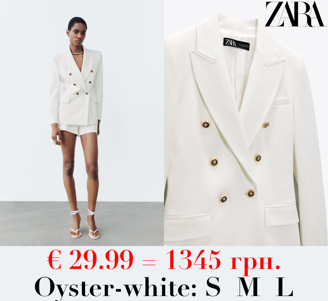 TAILORED DOUBLE-BREASTED BLAZER