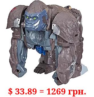 Transformers Toy Rise of The Beasts Movie, Smash Changer Optimus Primal Converting Action Figure for Ages 6 and Up, 9-Inch