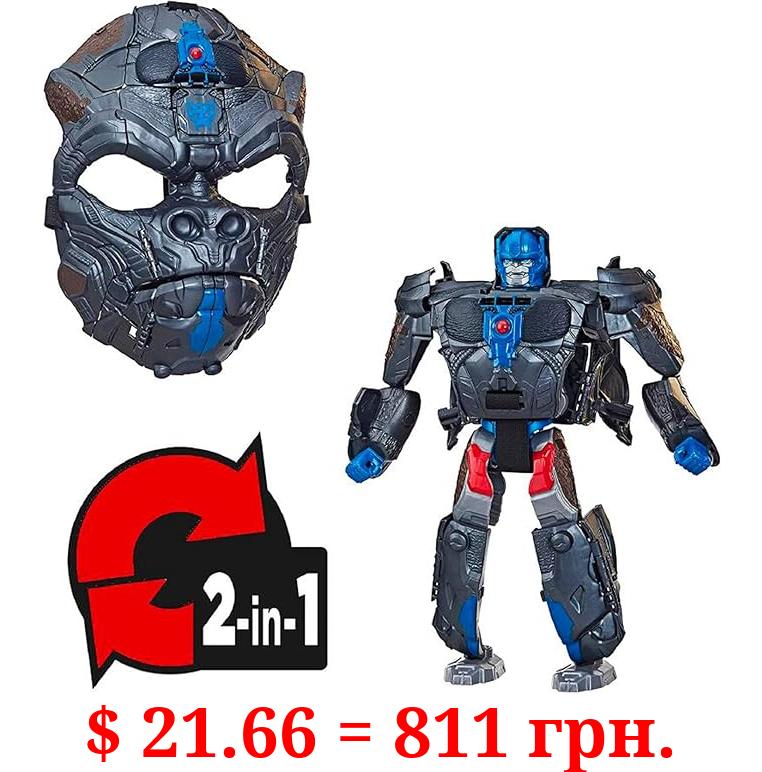 Transformers Toys Rise of the Beasts Movie Optimus Primal, Perfect for Halloween Costume, 2-in-1 Converting Roleplay Mask Action Figure, Ages 6+, 9-inch