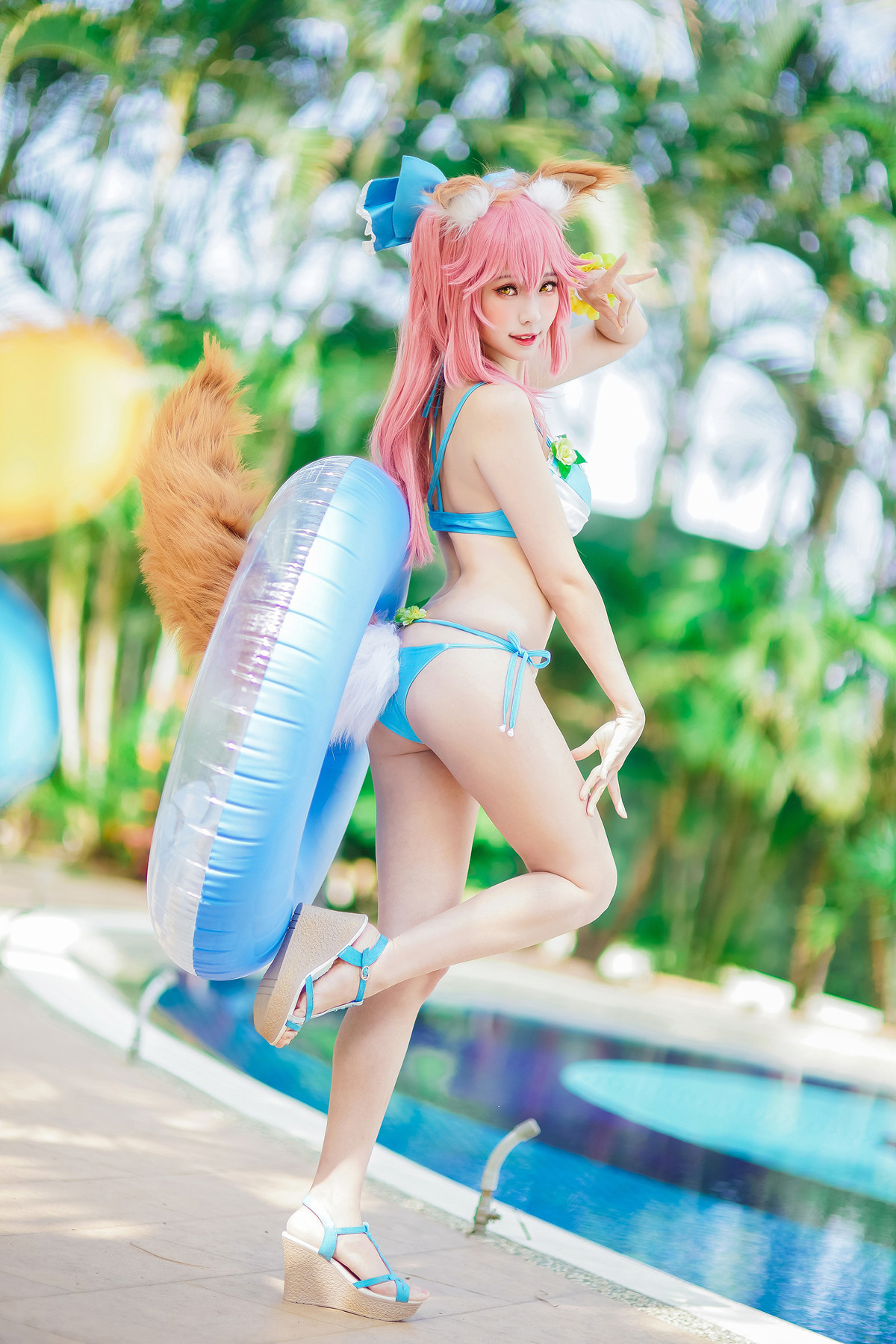 Cosplay ElyEE子 玉藻前泳池 30