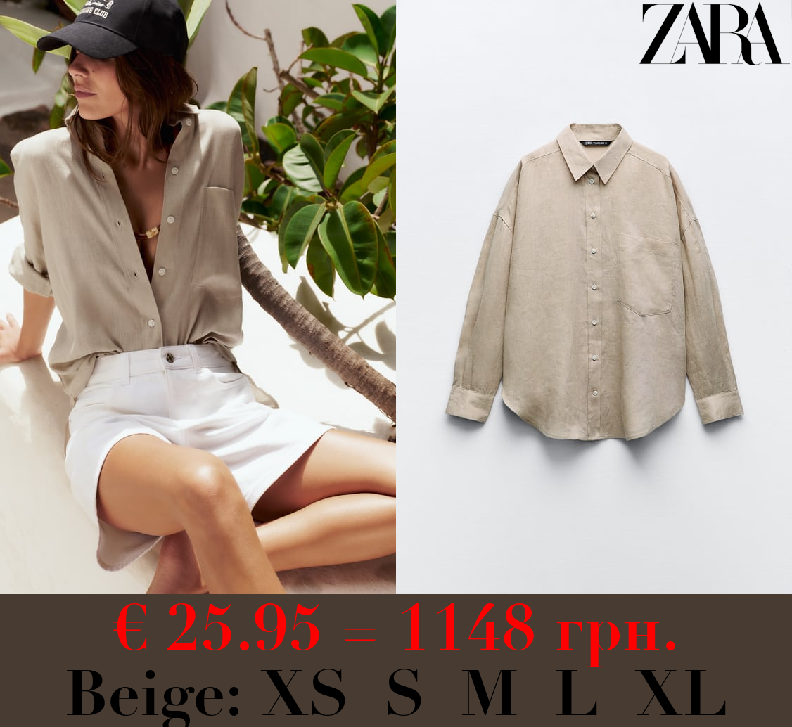 100% LINEN BASIC SHIRT