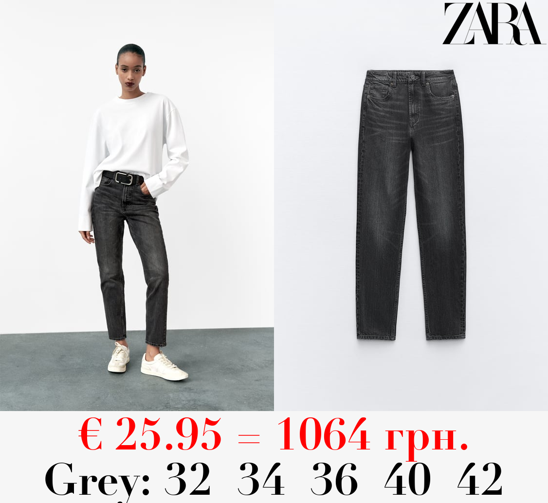 TRF MOM FIT HIGH-WAIST JEANS