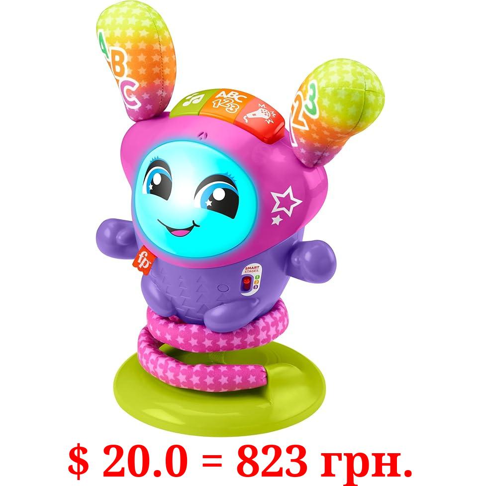 Fisher-Price Baby & Toddler Learning Toy DJ Bouncin’ Star with Music Lights & Bouncing Action for Ages 6+ Months