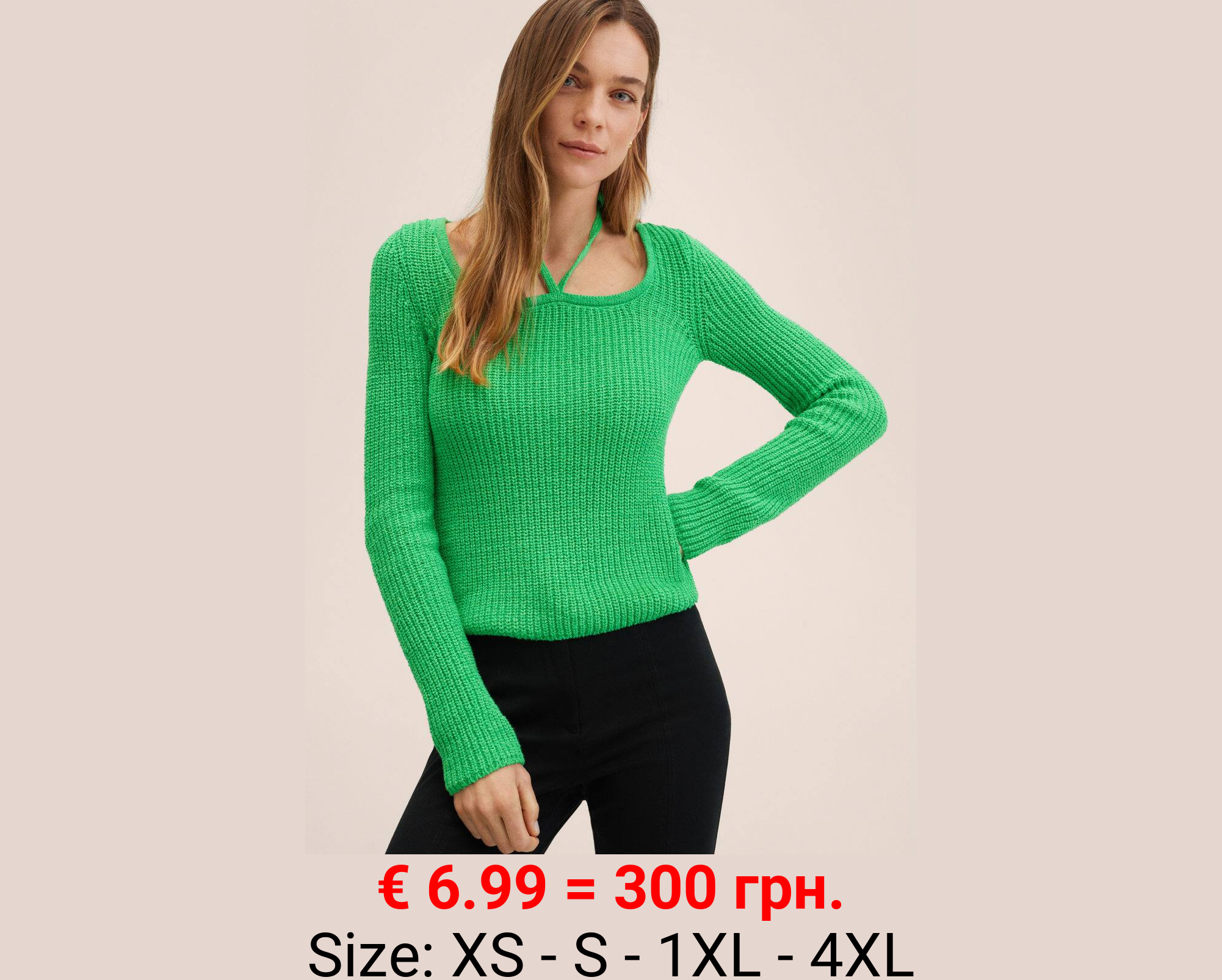 Jersey cuello lazo