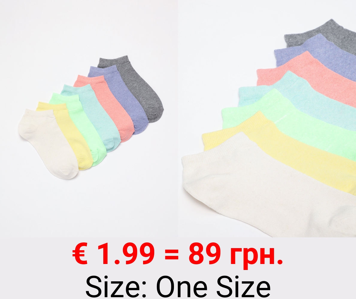 Pack of 7 pairs of ankle socks