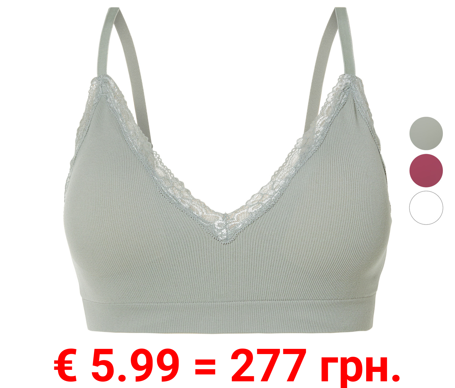 esmara® Damen Bustier in modischer Ripp-Qualität