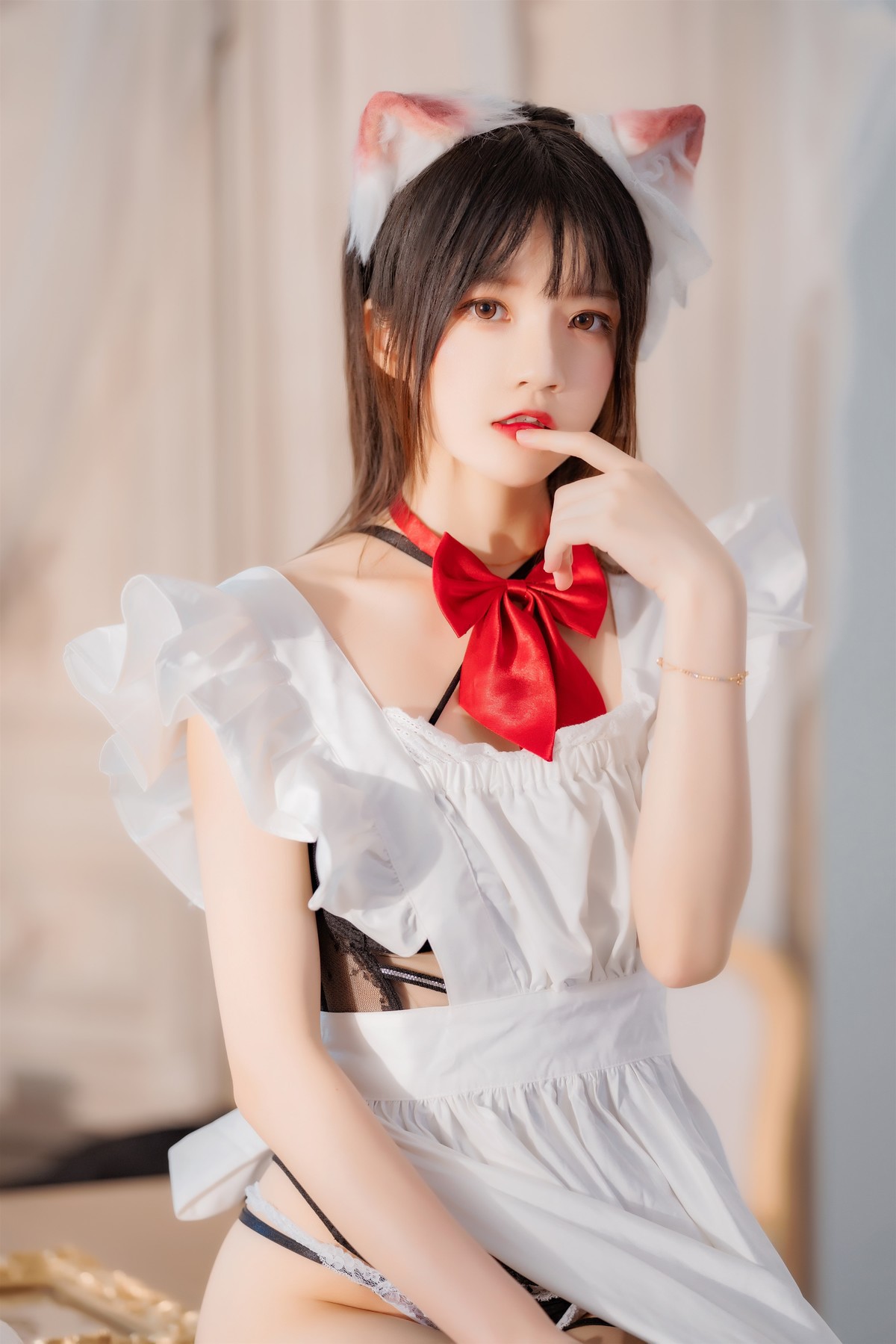 桜桃喵 Cosplay 长裙妹抖 42