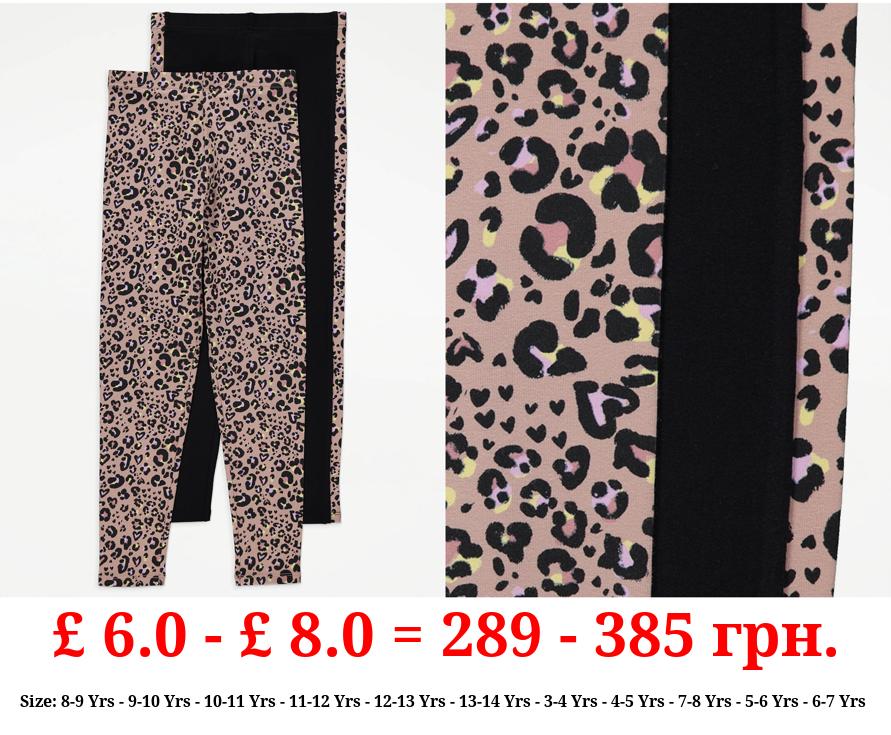 Animal Print Leggings 2 Pack