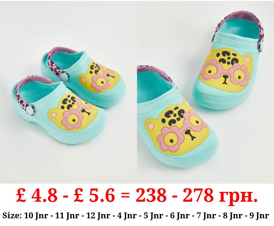 Aqua Fun Leopard Clogs