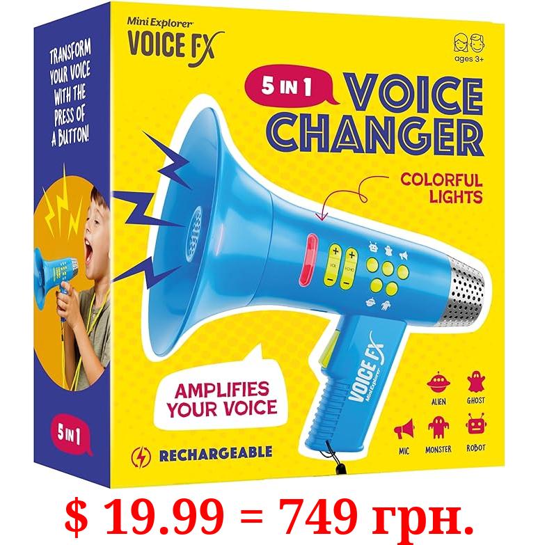 Voice Changer for Kids - Voice Changing Device for Boys & Girls Ages 3-8+ Olds - Birthday Gifts for 3, 4, 5, 7, 8 Year Old Boy - Cool Outdoor Toys Gift Ideas for Kid, Toddler