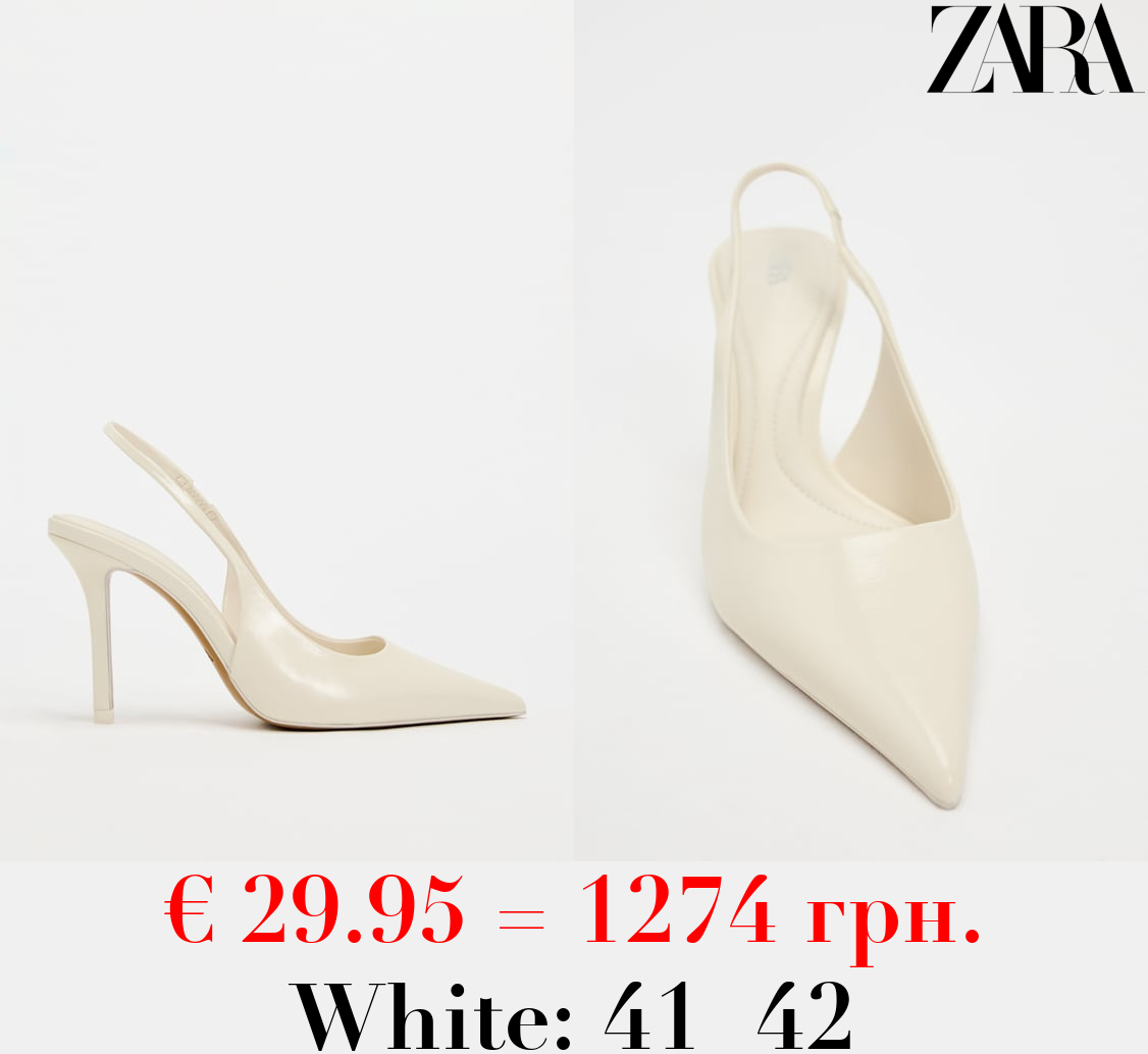 HIGH-HEEL SLINGBACK SHOES