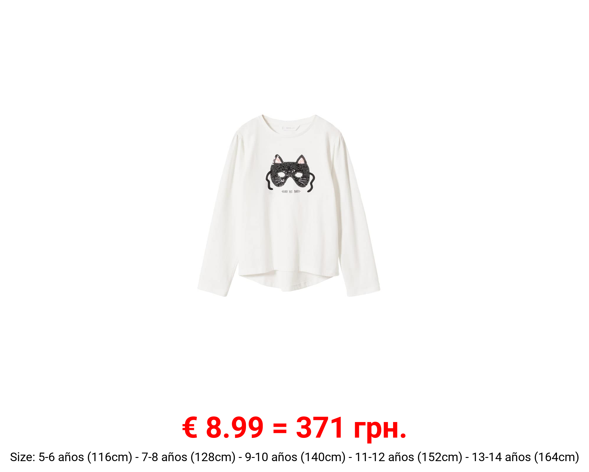 Camiseta manga larga lentejuelas