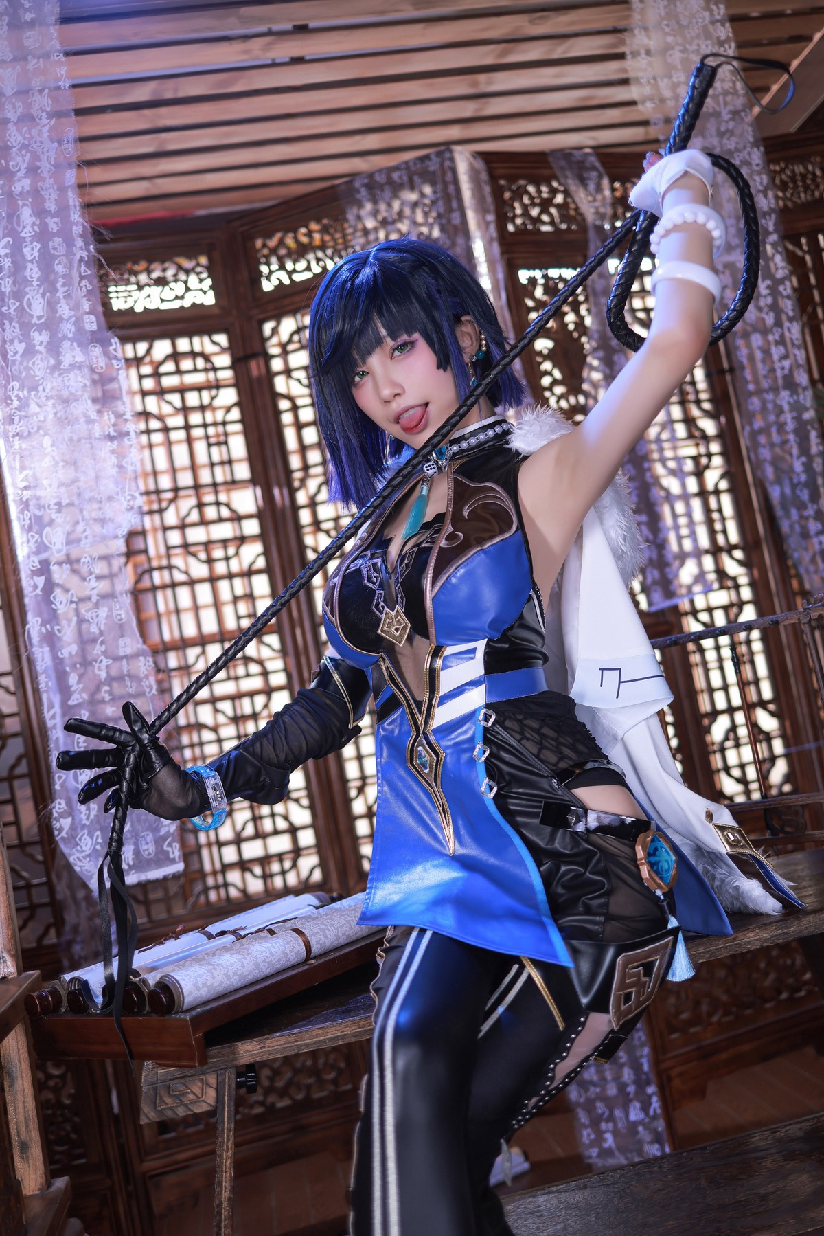 水淼aqua Cosplay 夜兰 Yelan 30