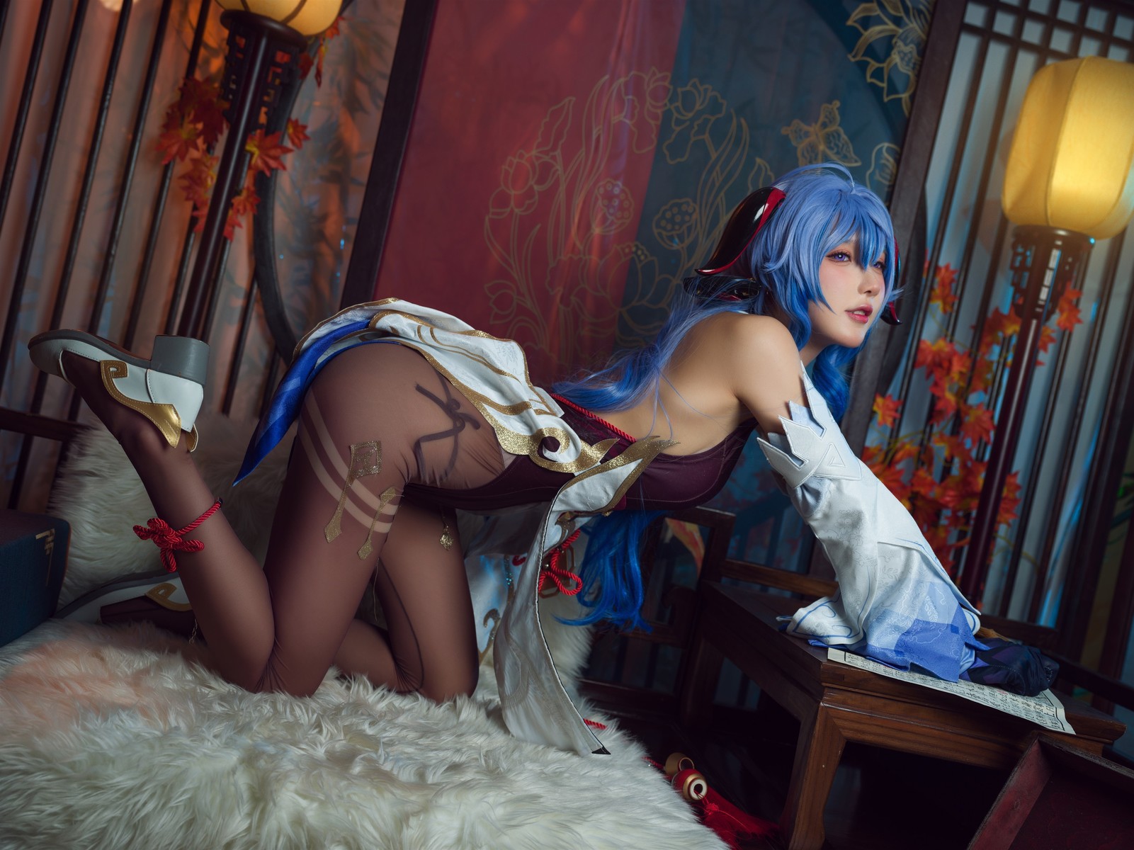 阿包也是兔娘 Cosplay 舰长 原神甘雨 8