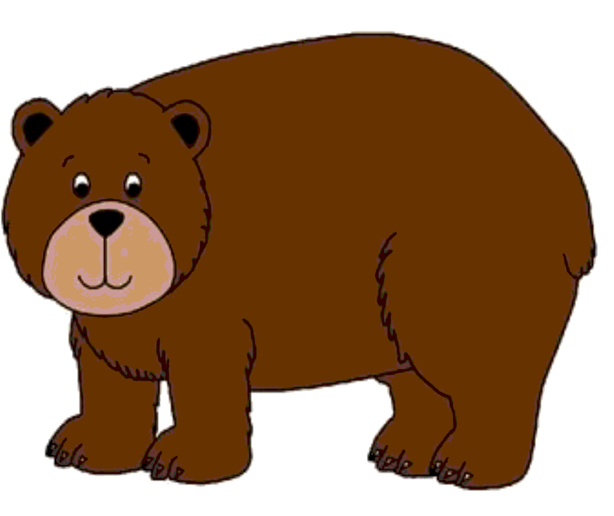 Рисунок медведя мультяшный